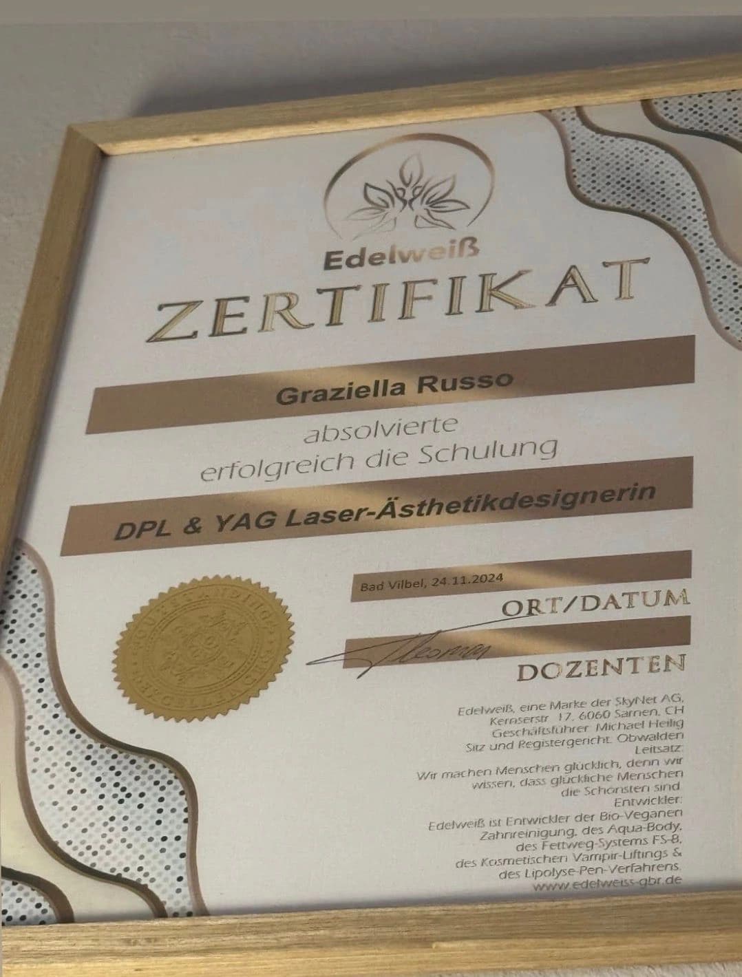 DPL Zertifikat